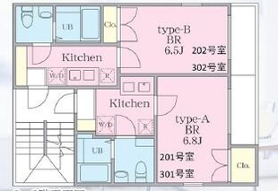 Lignum浦和常盤の物件間取画像